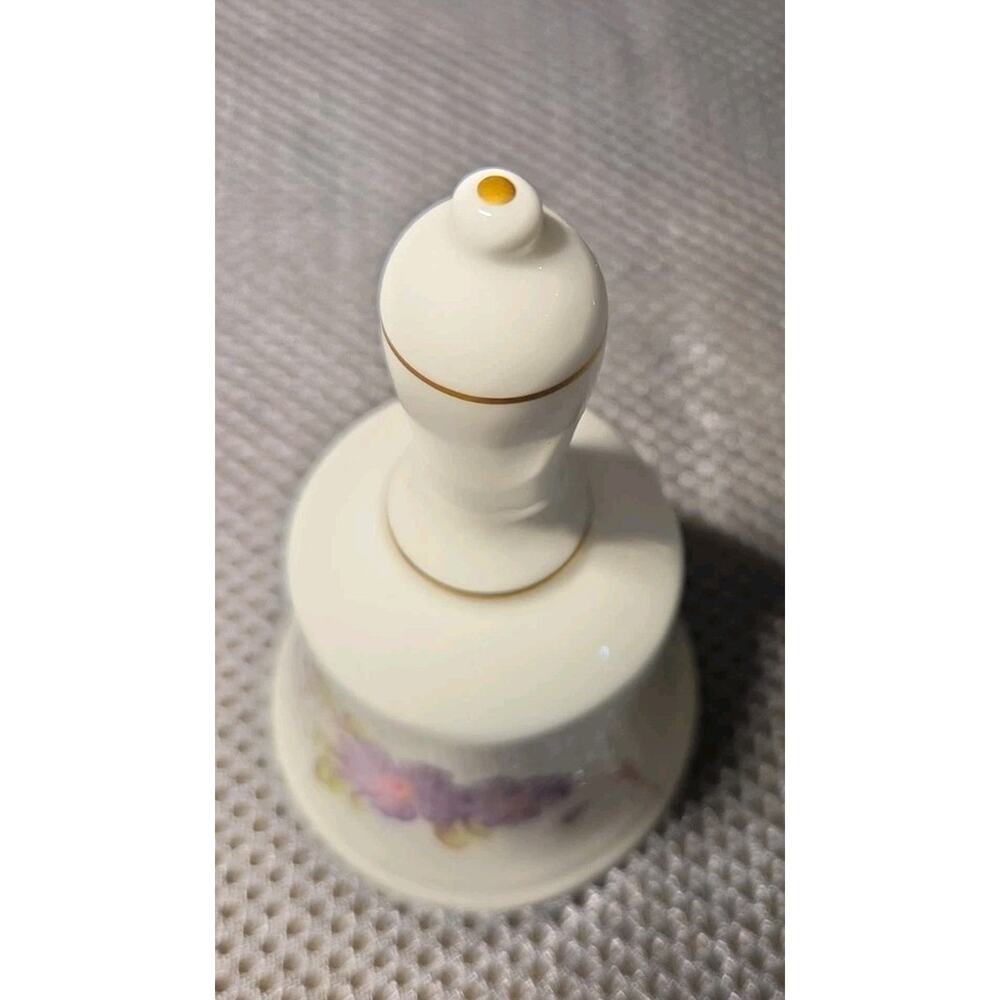 vintage Coalport fine bone china bell Floral Design 4" Tall - Picture 3 of 5